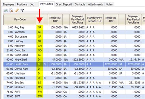 Payroll Earnings Code Descriptions .